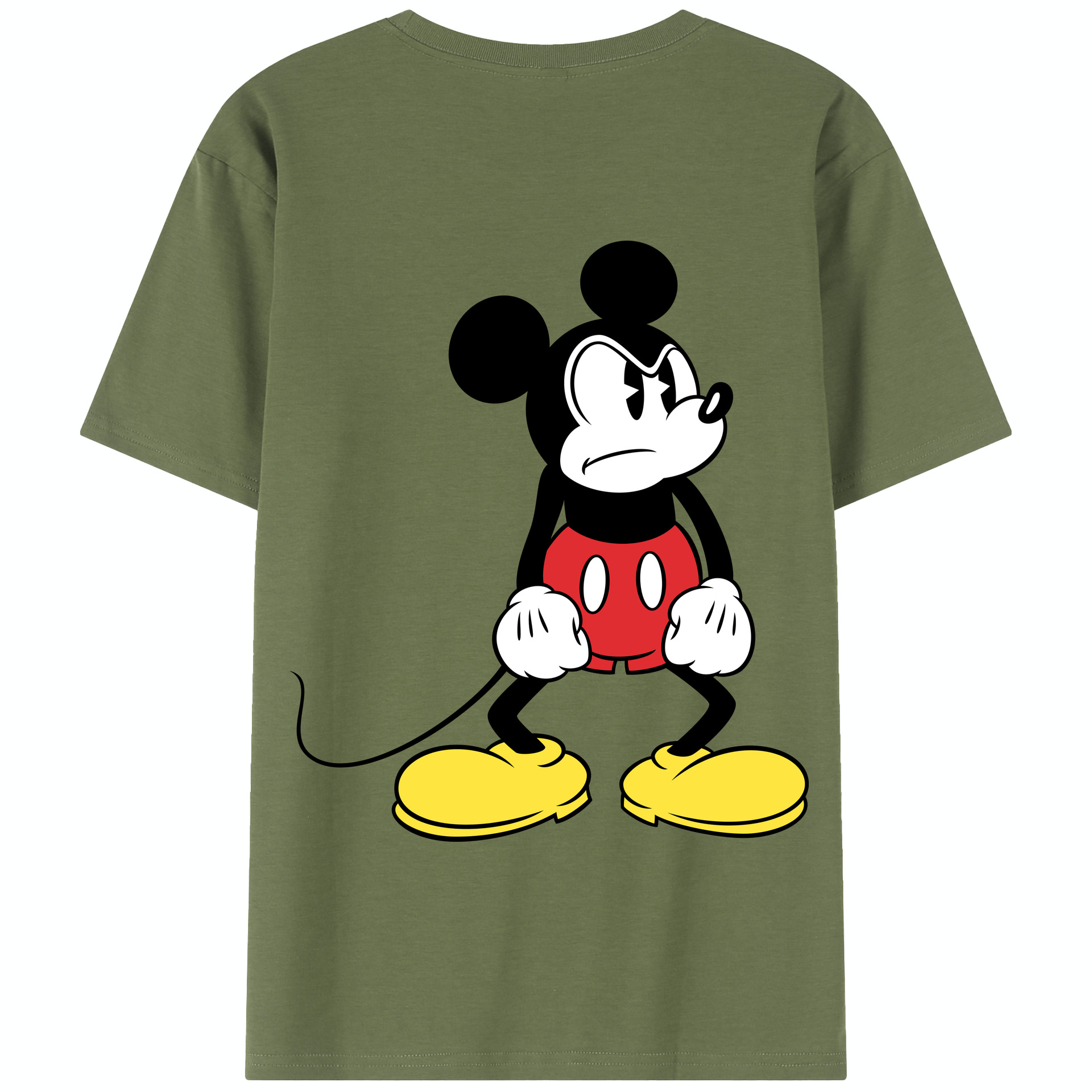 （画像用） ミッキーマウス Mickey Mouse 綿100％半袖Tシャツ（背面プリント）